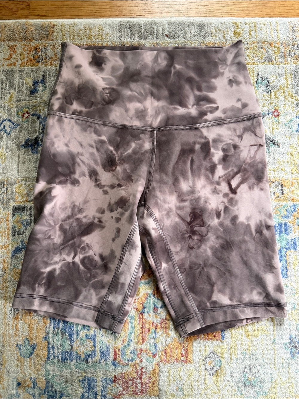 lululemon High-Waist Tie-Dye Bike Shorts